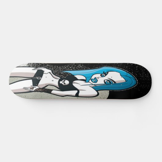 Blauw karton persoonlijk skateboard (Horizontaal)