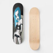 Blauw karton persoonlijk skateboard (Voorkant)