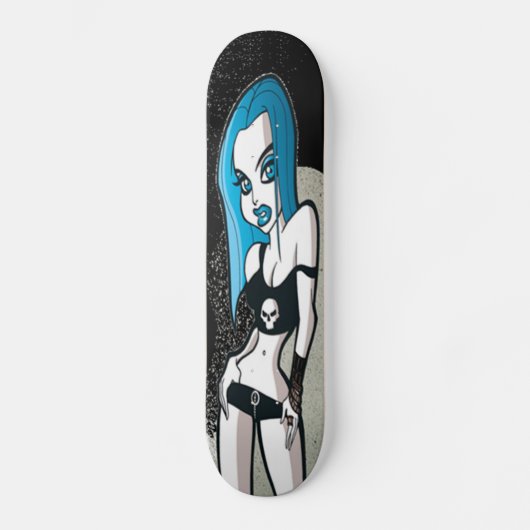 Blauw karton persoonlijk skateboard (Voorkant)