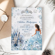 Blauw Kasteel Paleis Quinceanera Mexicaanse Verjaa
