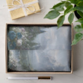 Blauw kasteelbergdecoupage tissuepapier (Geschenk)