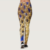 Blauw kat leggings (Achterkant)