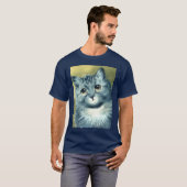 blauw kat t-shirt (Voorkant volledig)