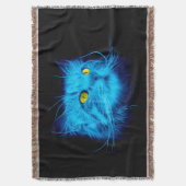 Blauw katje deken (Voorkant Verticaal)