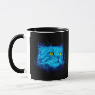 Blauw katje mok