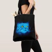 Blauw katje tote bag (Dichtbij)