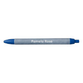 Blauw katoencanvas blauwe inkt pen (Voorkant)