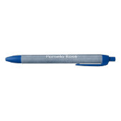 Blauw katoencanvas blauwe inkt pen (Bodem)
