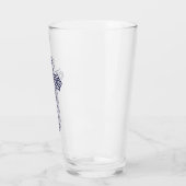Blauw Keltisch Hoog kruis Glas (Links)