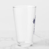 Blauw Keltisch Hoog kruis Glas (Rechts)