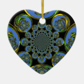  blauw keramisch ornament (Voorkant)