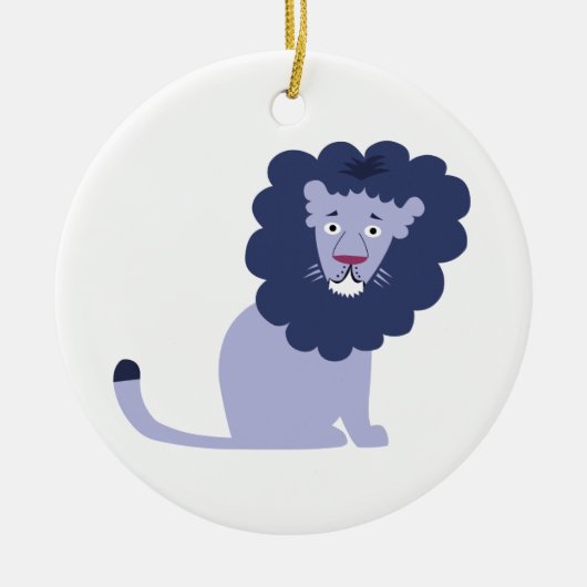 Blauw Keramisch Ornament (Voorkant)