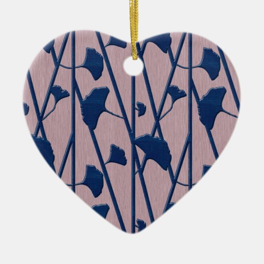 blauw keramisch ornament (Voorkant)