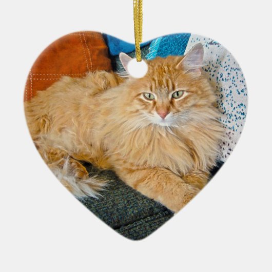 blauw keramisch ornament (Voorkant)