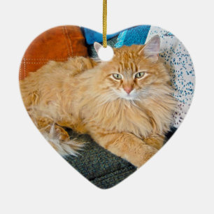 blauw keramisch ornament