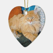 blauw keramisch ornament (Links)