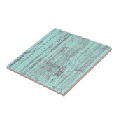 Blauw keramisch tapijtschelp tegeltje (Zijkant)