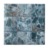 blauw keramisch tegels tegeltje (Voorkant)