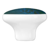 blauw keramische knop (Zijkant)