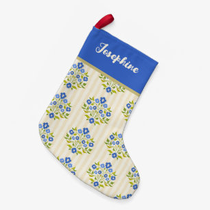 Blauw Kerst Bloemstuk Kunst Op Maat Kleine Kerstsok