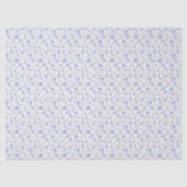 Blauw Kerst Doodle Tissuepapier (Voorkant)