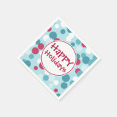 Blauw Kerst Napkins Servet (Hoek)