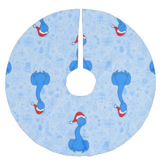blauw kerst sint Loch ness Monster Kerstboom Rok