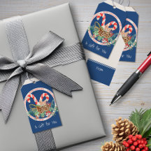 Blauw Kerst Suikerstok