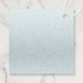 Blauw kerstBaby Slapy Beer Dank u Bedankjes Labels (Achterkant)