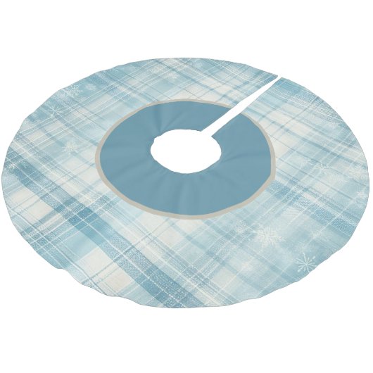 Blauw Kerstboom Rok (Gekanteld)