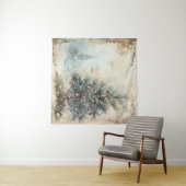  blauw kerstboom wandtapijt wandkleed (In Situ (horizontaal))