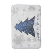 Blauw kerstboomblauw badmat (Voorkant Verticaal)