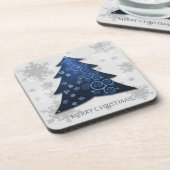 Blauw kerstboomblauw, hard plastic Onderzetter (Linkerzijde)