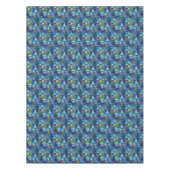 blauw kerstboombos tafelkleed (Voorkant)