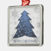 Blauw kerstboomkeramisch Ornament (Links)