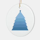 Blauw kerstboomkeramisch Ornament (Links)