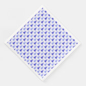 Blauw kerstboommodel servet (Hoek)