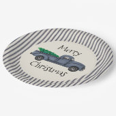  blauw kerstboompapier Bord (Gekanteld)