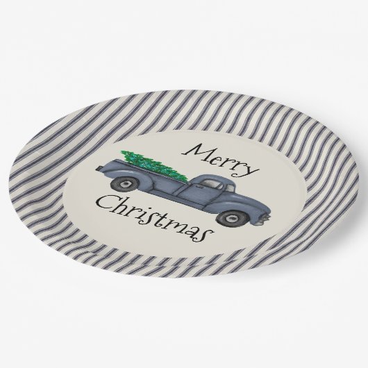  blauw kerstboompapier Bord (Gekanteld)