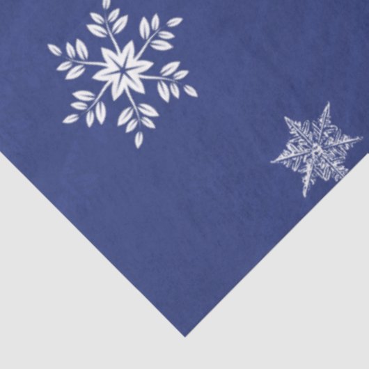 Blauw kerstboompapier tissuepapier (Detail)
