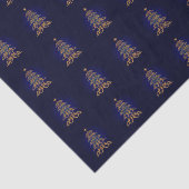 Blauw kerstboompapier tissuepapier (Detail)