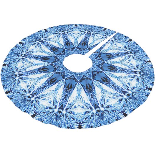 Blauw kerstboomrokje kerstboom rok (Gekanteld)