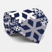 Blauw kerstboomschilfers stropdas (Opgerold)