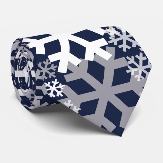 Blauw kerstboomschilfers stropdas (Opgerold)