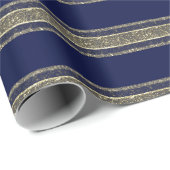Blauw kerstcadeaupapier cadeaupapier (Rol Hoek)