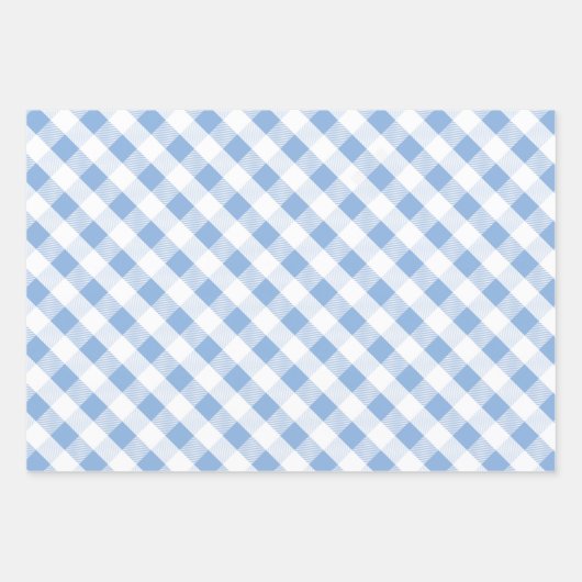 Blauw kerstfeest inpakpapier vel (Voorkant 3)