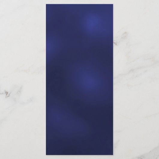 Blauw kerstfeestdiner menu (Achterkant)