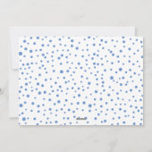 blauw Kerstfoto met bessen van Joy Feestdagenkaart (Achterkant)