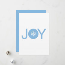 Blauw Kerstkaart Kerstvreugde