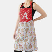 Blauw kerstkoekjes Schort, groot Schort (Insitu)